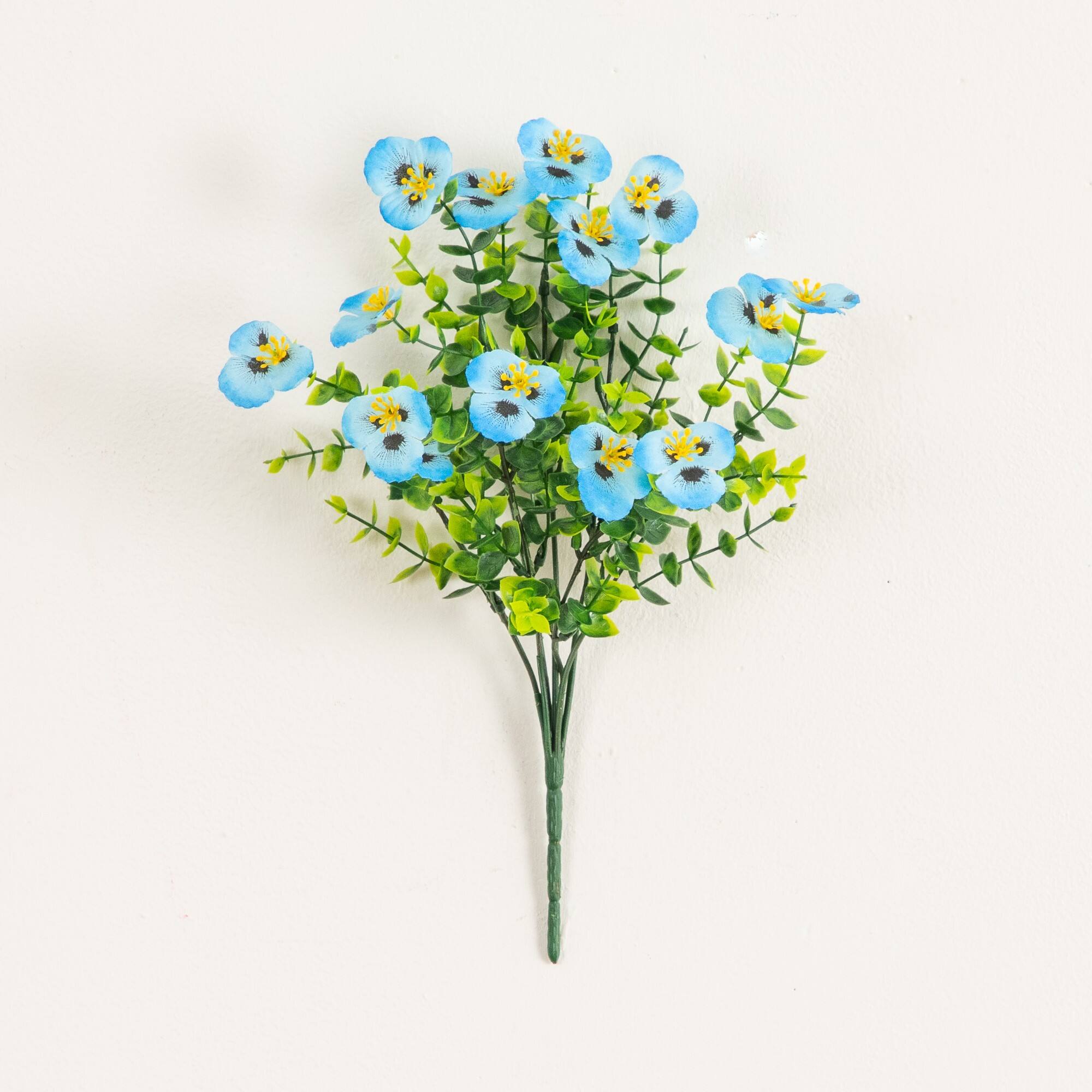13" UV Resistant Artificial Pansy Bushes